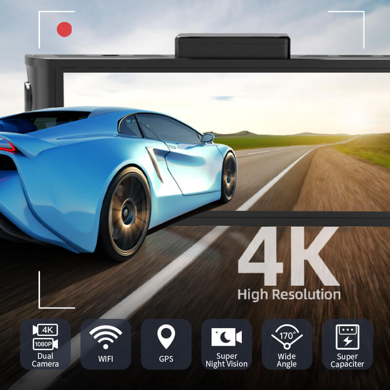 Redtiger F7N 4K Dual Front and Rear Dash Cam