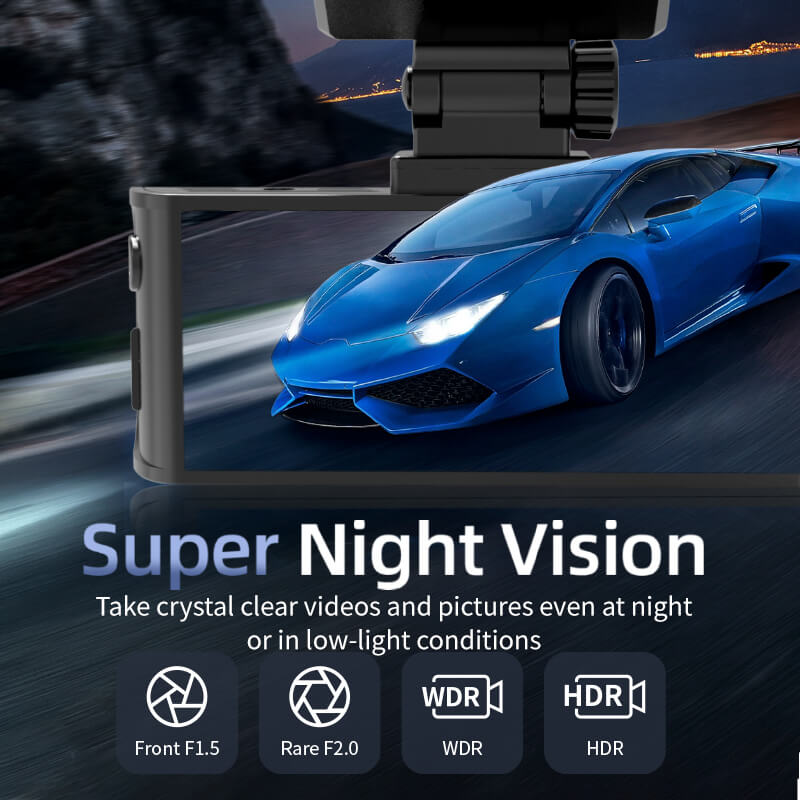 Redtiger F7N 4K Dual Front and Rear Dash Cam