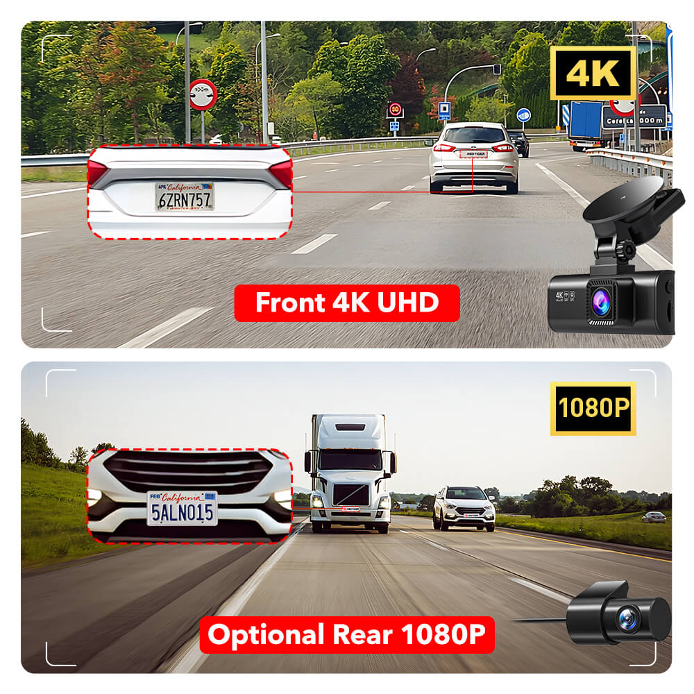 4K Front and Rear Dash Cam For Cars 5G WIFI Car Security Camera F7N Series
