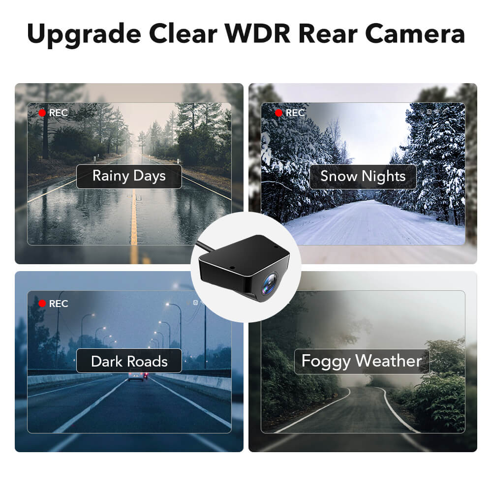 4K Front and Rear Dash Cam For Cars 5G WIFI Car Security Camera F7N Series