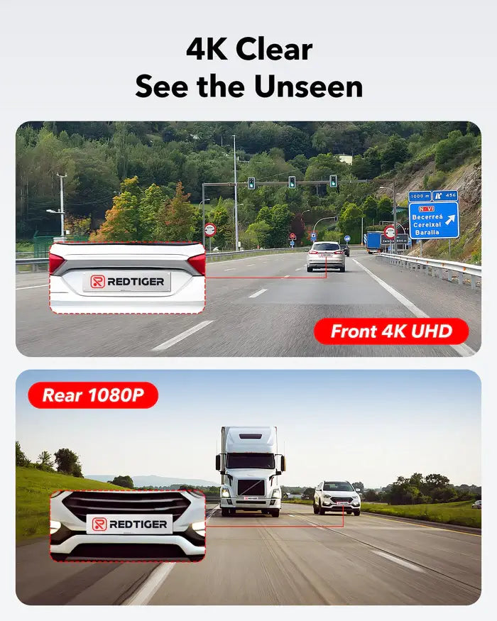 F7NP 4K WIFI Front and Rear Dash Cam