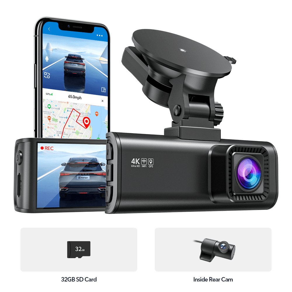 F7NP 4K WIFI Front and Rear Dash Cam