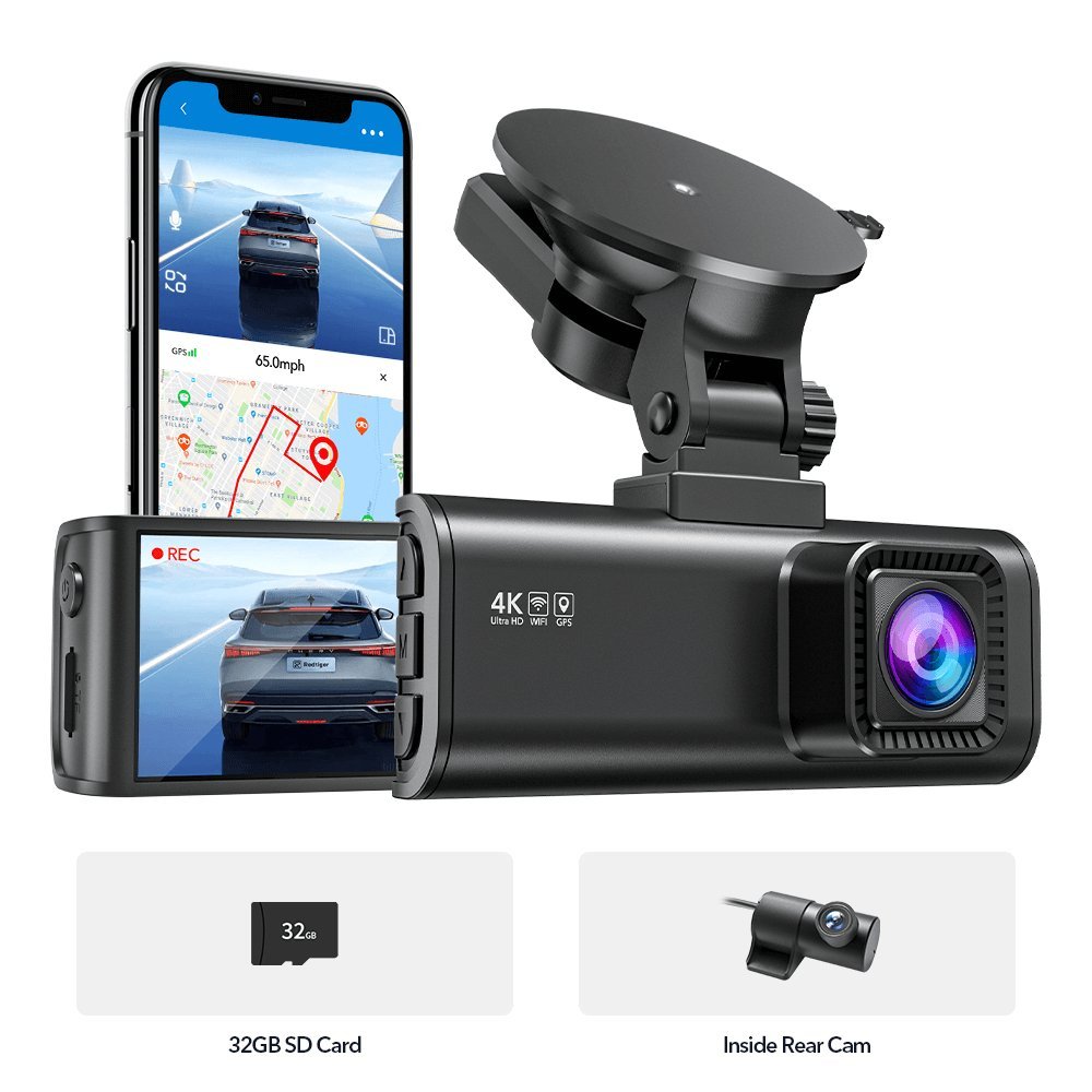 Redtiger F7NP 4K Front Rear Dash Cam-Refurbished