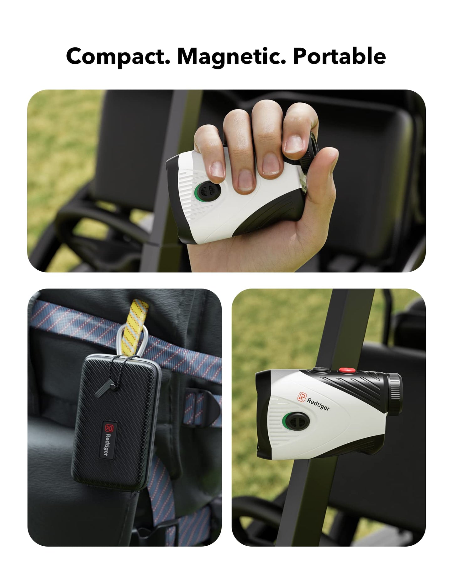 REDTIGER Golf Rangefinder with Slope, 1200 Yards Laser Range Finder Golfing, 7X Magnification