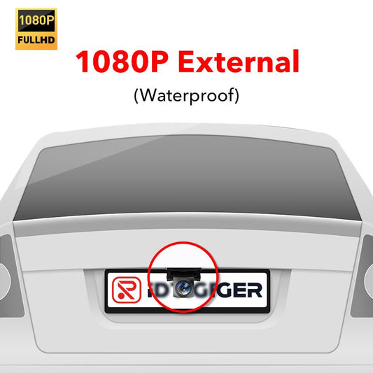 Cámara trasera impermeable para exteriores Redtiger de 1080p