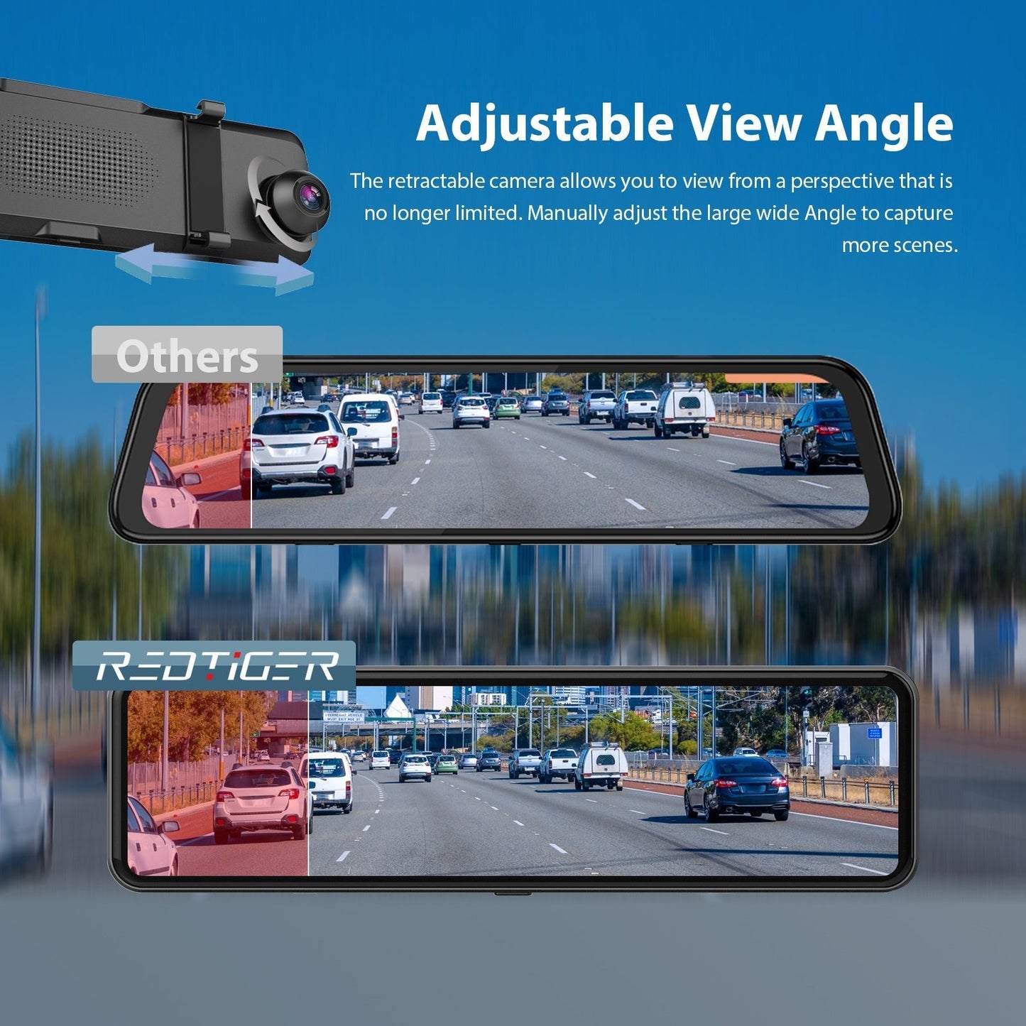 Redtiger T700 Mirror Dash Cam