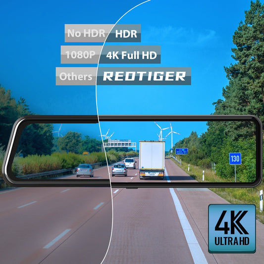 Cámara de tablero con espejo Redtiger T700