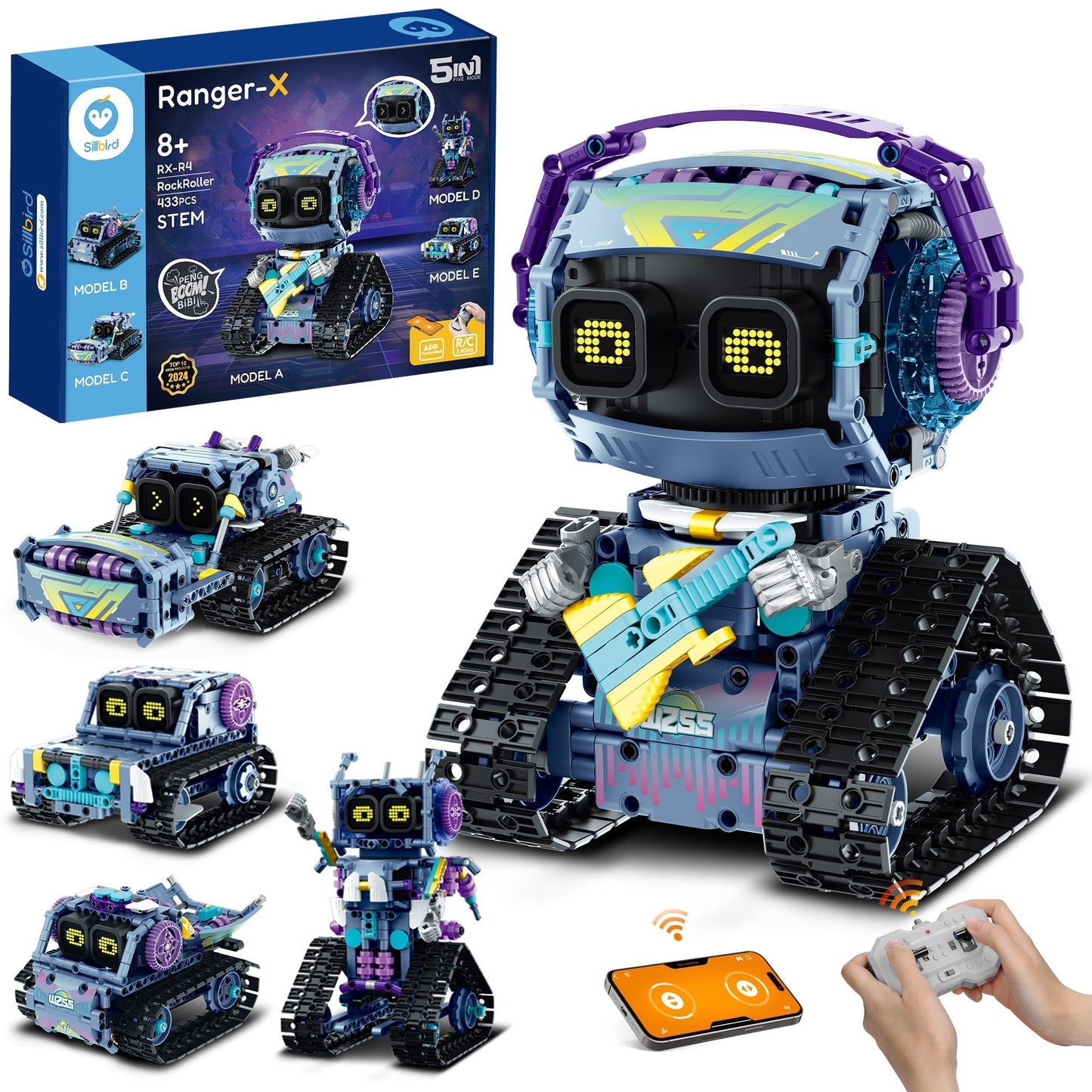 Sillbird RockRoller RC Building Robot
