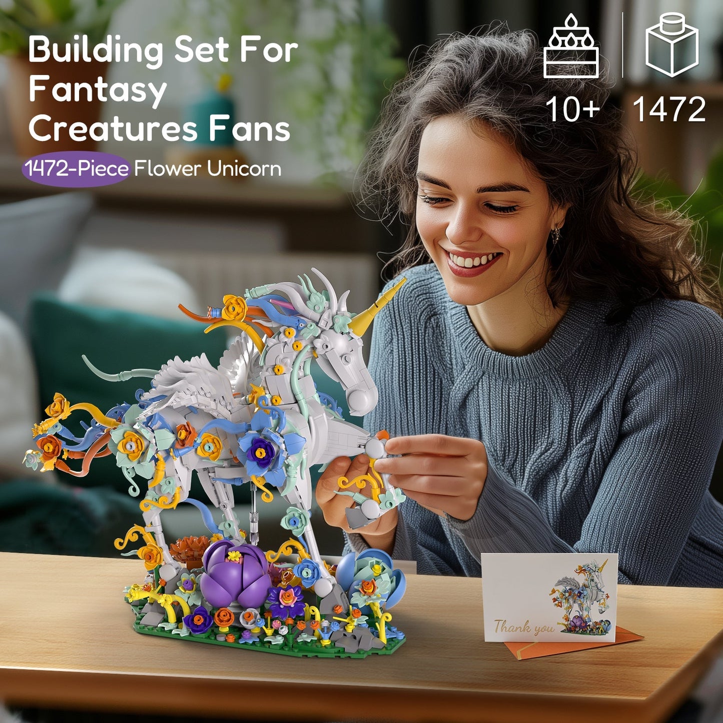 Sillbird Unicorn Building Toy Set