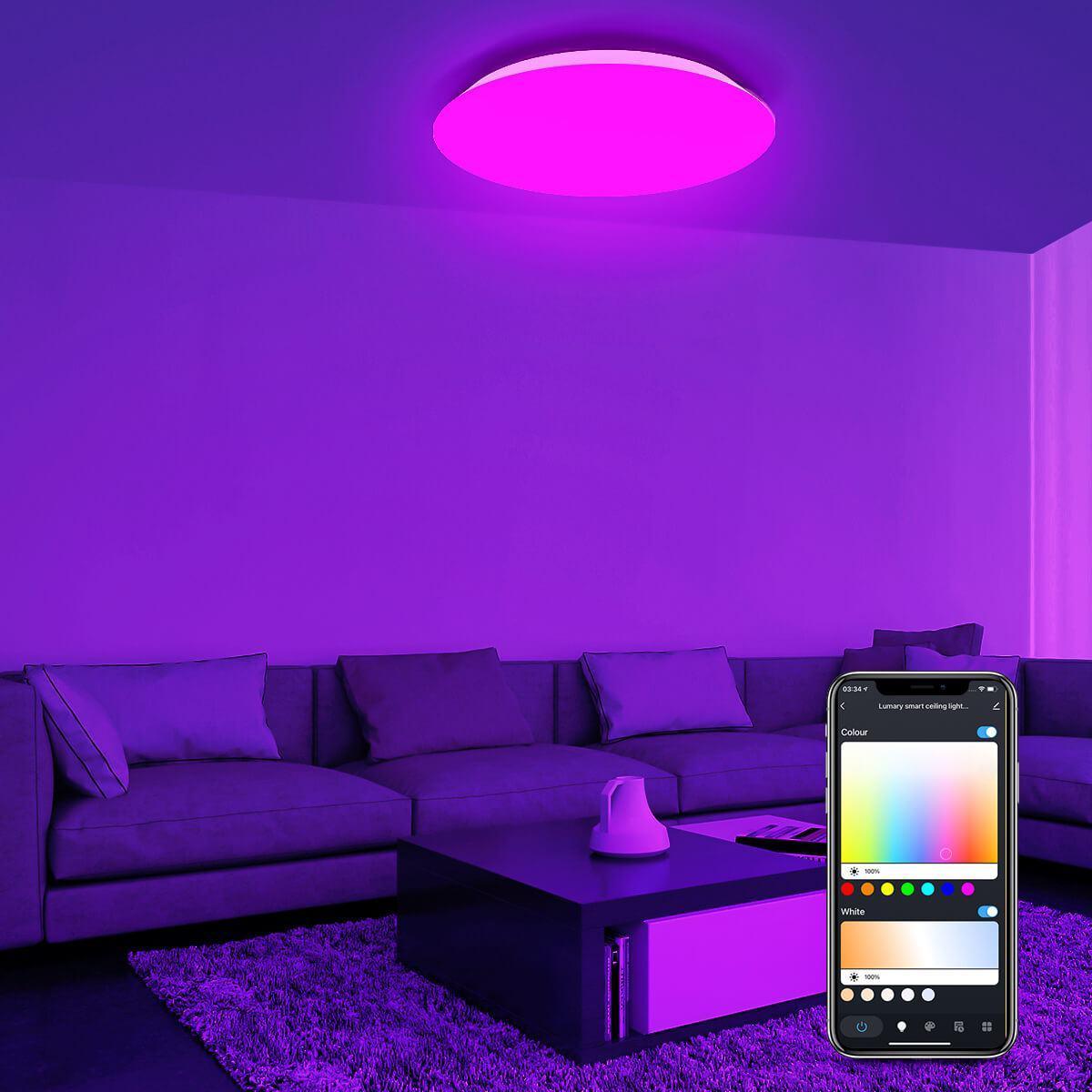 Smart Ceiling Lights 24W RGBWW Ceiling Lights