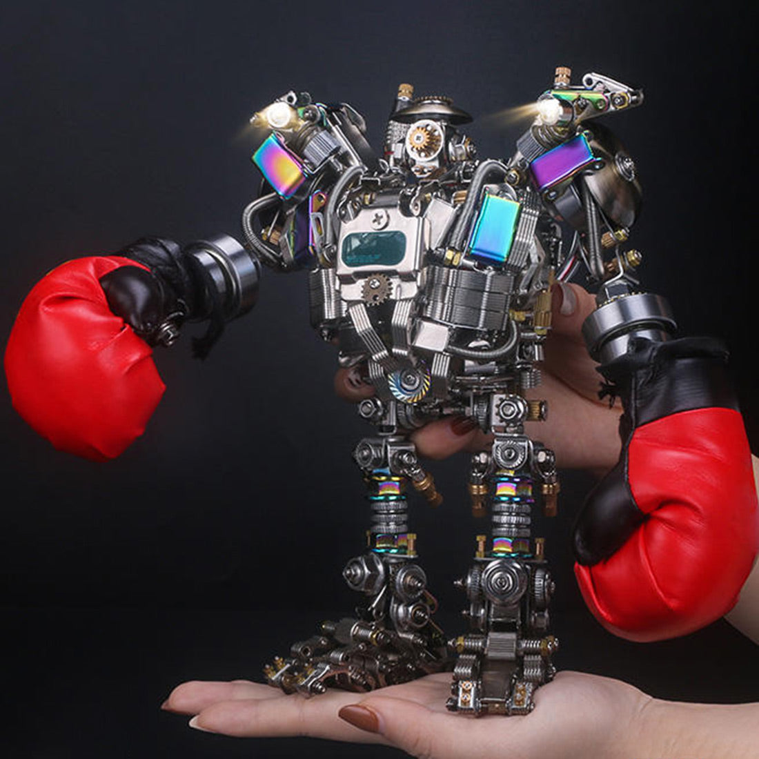 Boxer Mech DIY Metal Assembly Building Kit 880Pcs+ Wireless Bluetooth Speaker- Destroyer