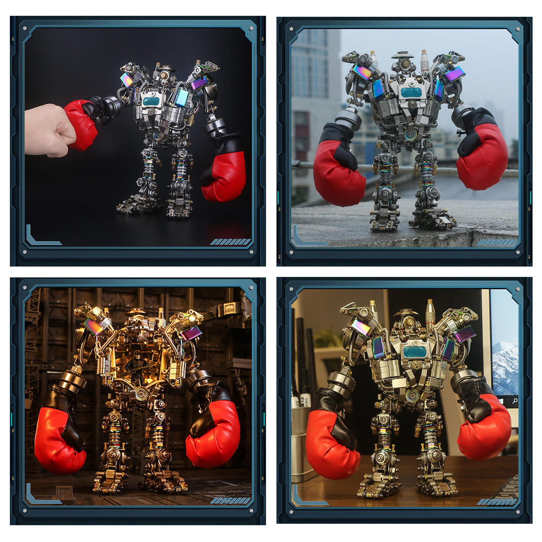 Boxer Mech DIY Metal Assembly Building Kit 880Pcs+ Wireless Bluetooth Speaker- Destroyer