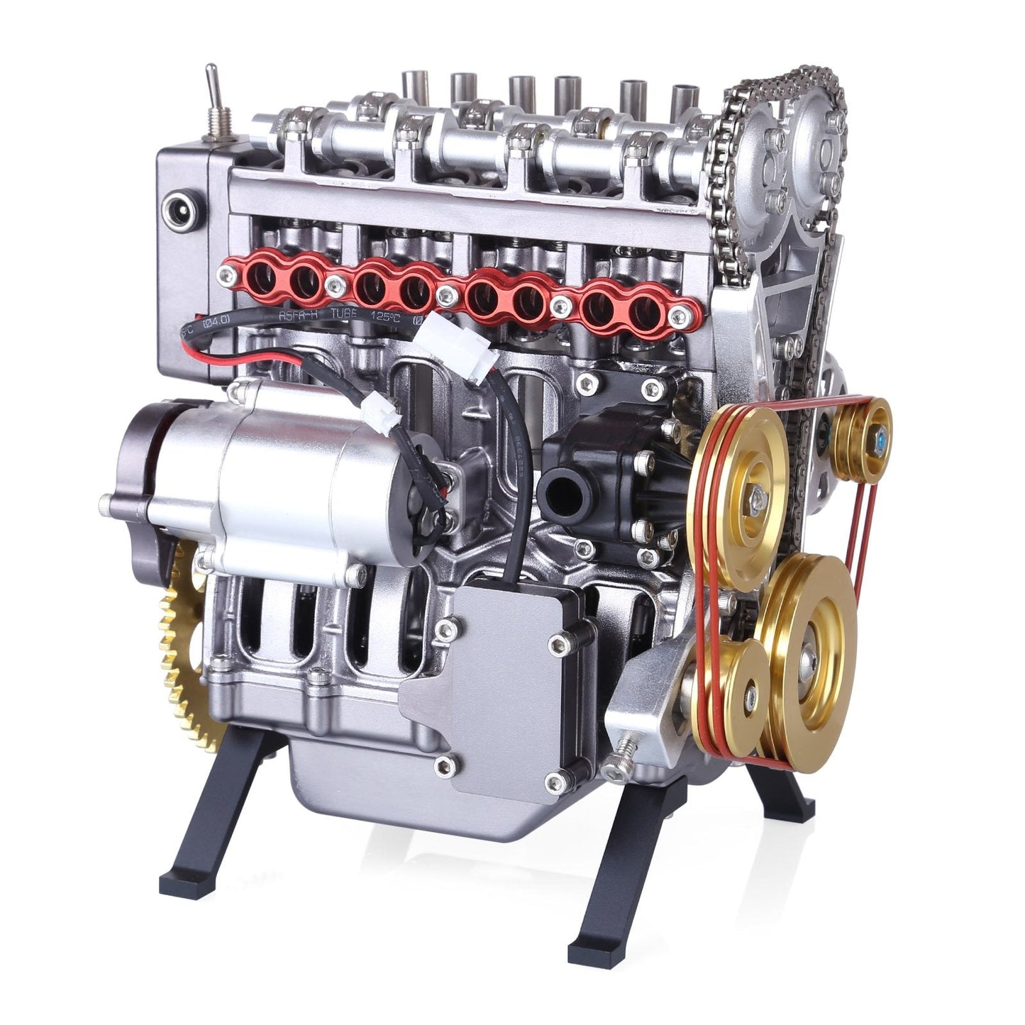Teching DM13-L4-T Inline 4 Cylinder Car Engine L4 DIY Assembly Metal Model