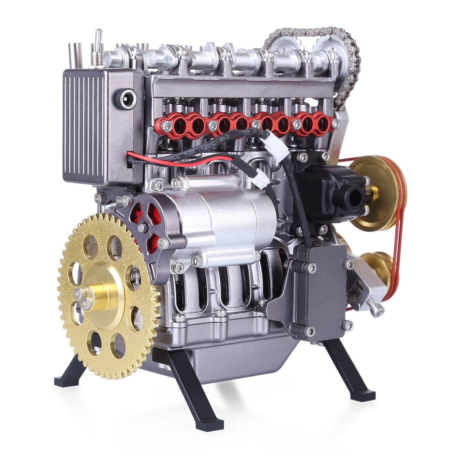 Teching DM13-L4-T Inline 4 Cylinder Car Engine L4 DIY Assembly Metal Model