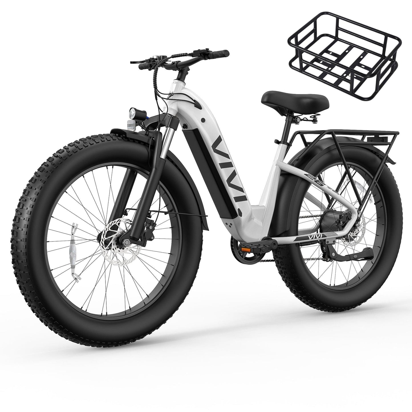 VIVI ACE07 Step-Thru Commuter Fat Tire Electric Bike UL2849 Certified