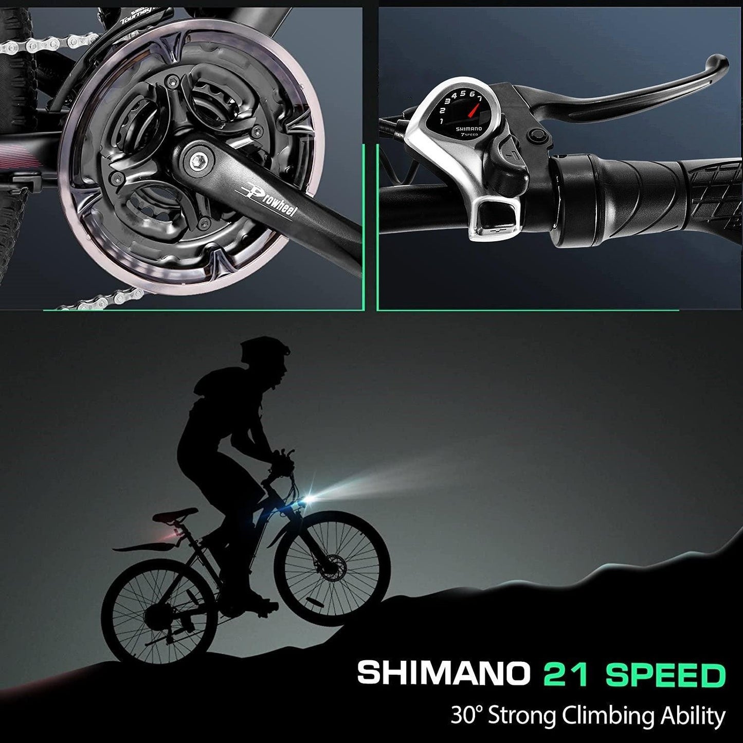 VIVI H7UL 27.5" High-Step Off Road Electric Mountain Bike UL2849 Certified