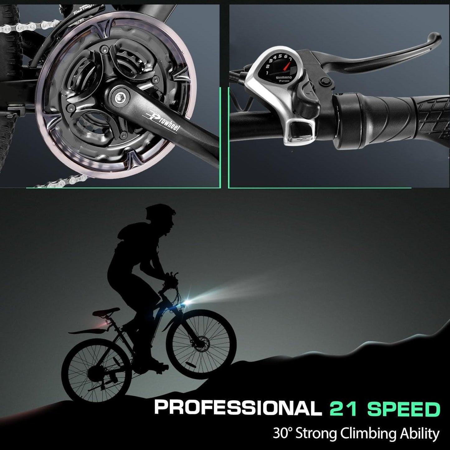 VIVI H7UL 27.5" High-Step Off Road Electric Mountain Bike UL2849 Certified