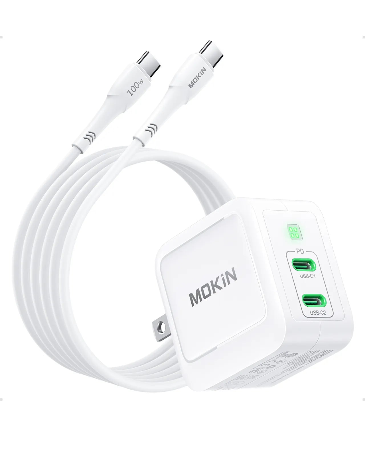 MOKiN 67W GaN USB-C Charger Foldable Wall Charger