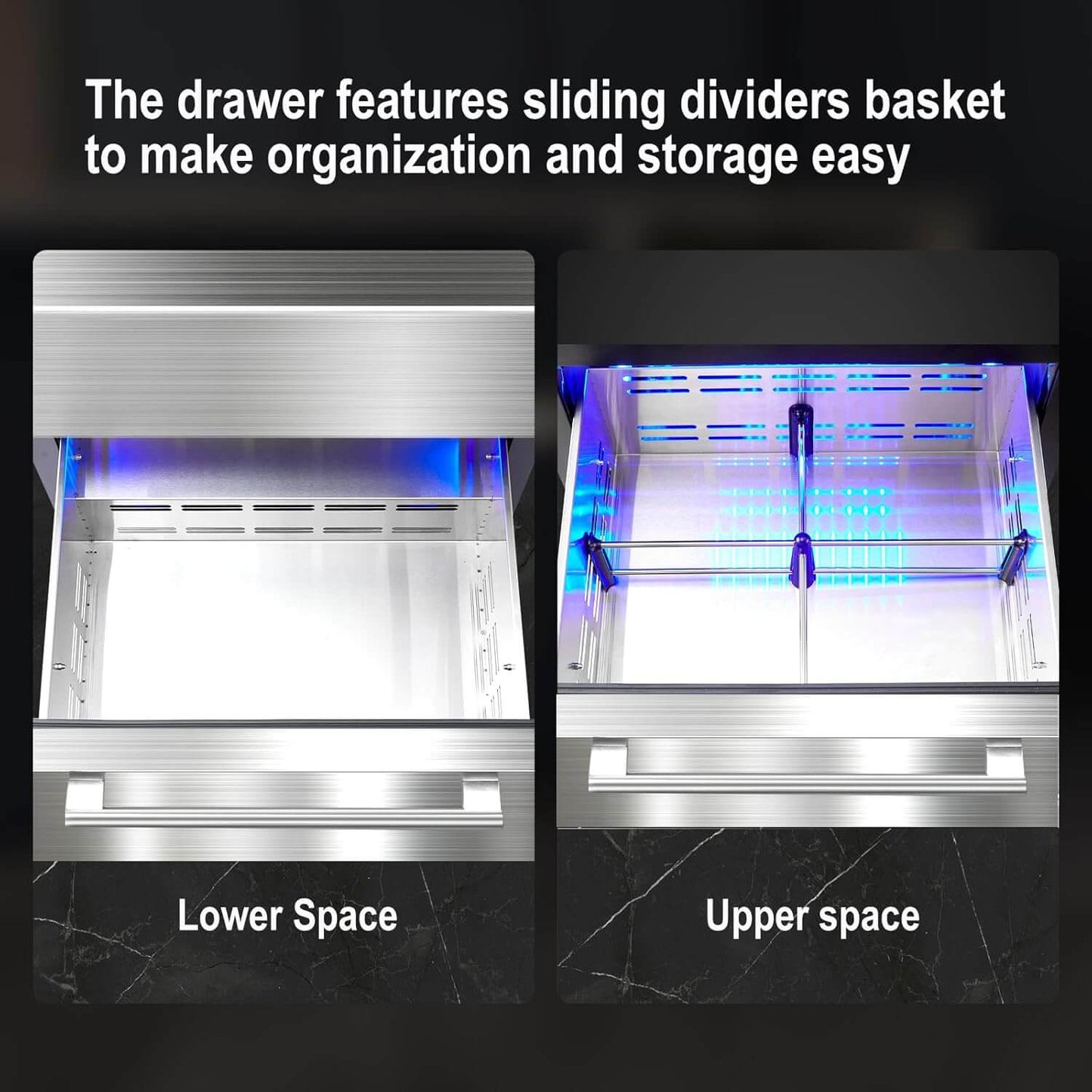 BODEGACOOLER 24 Inch Outdoor Drawer Beverage Refrigerator 149 Cans