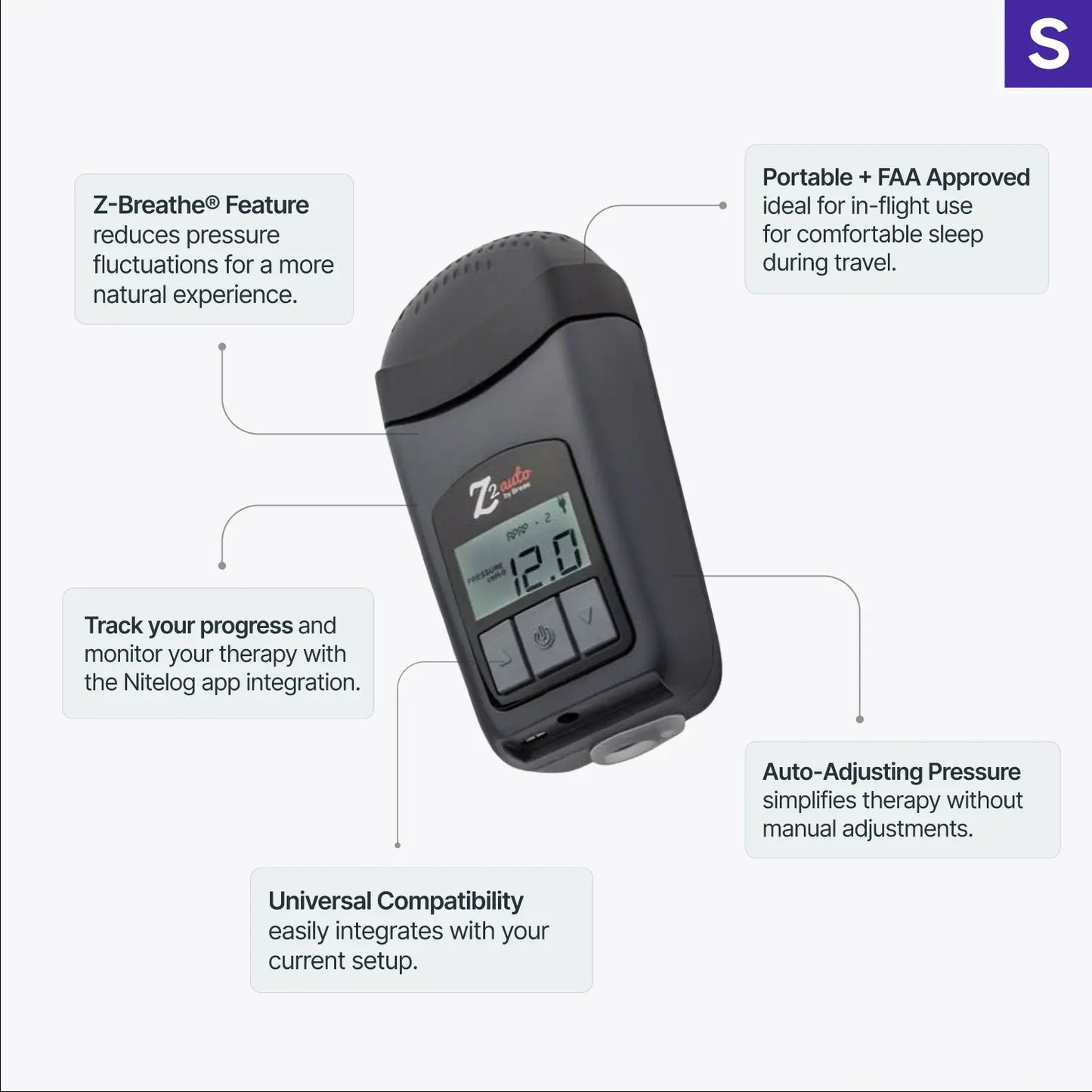 Z2 Auto Travel CPAP Machine Certified Pre-Owned