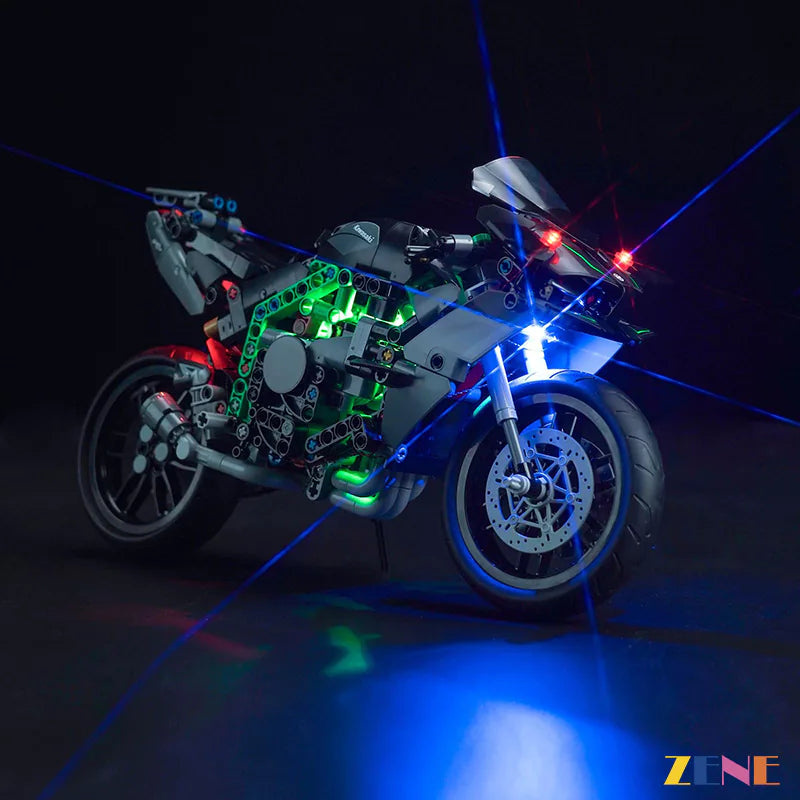 Kit de luces para motocicleta LEGO Kawasaki Ninja H2R n.° 42170