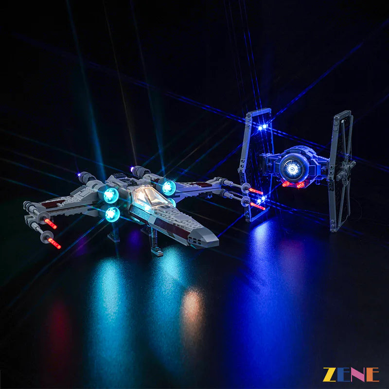 Kit de iluminación para LEGO TIE Fighter y X-Wing Mash-up n.° 75393