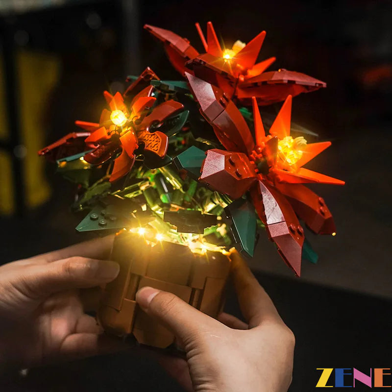Light Kit for LEGO Poinsettia Flower 10370