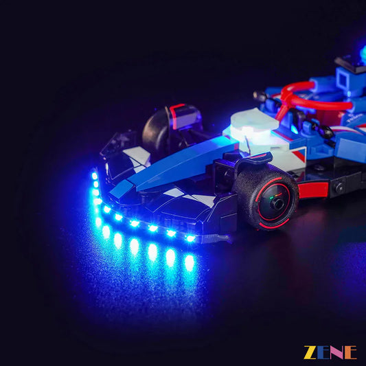 Kit de iluminación para coche de carreras LEGO F1 con Visa Cash App RB VCARB 01 n.° 77246