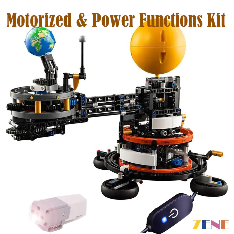 Motorized Kit for LEGO Planet Earth and Moon in Orbit Technic Power Functions #42179