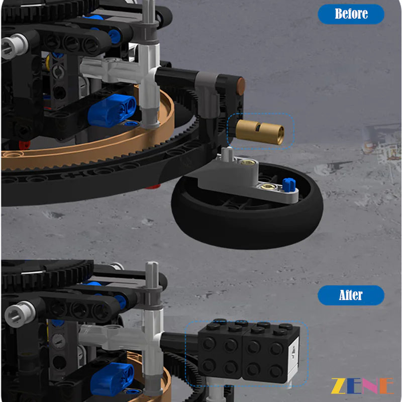 Motorized Kit for LEGO Planet Earth and Moon in Orbit Technic Power Functions #42179
