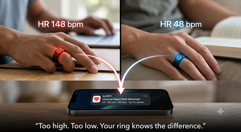 Abnormal Heart Rate Alerts: How Smart Rings Detect Tachycardia & Bradycardia