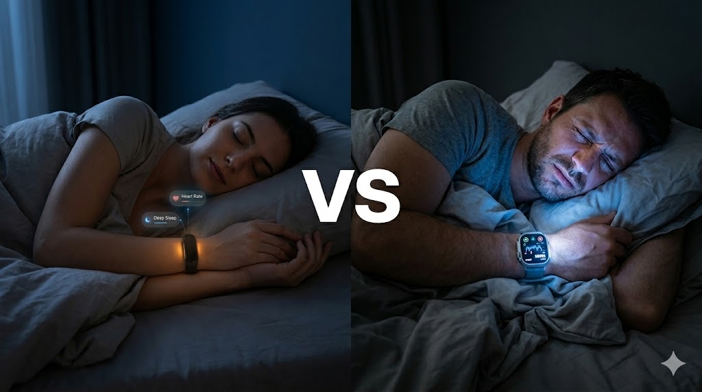 24/7 Heart Rate Tracking Showdown: Screenless Bands vs. Smartwatches