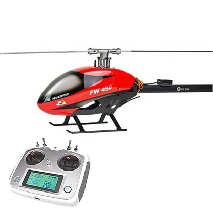 FLYWING FW450L V2.5 6CH FBL 3D Flying GPS Altitude Hold One-key Return Large RC Helicopter RTF With H1 Flight Control System