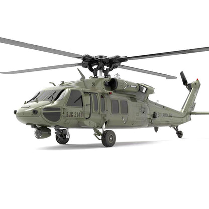 YXZNRC F09 RC Helicopter UH60 Black Hawk 1:47 Scale 6-Axis Gyroscope 6CH Brushless 6G/3D Aerobatic Professional Helicopter Toy Gift