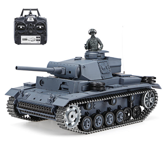 RC Tank Heng Long 3848-1 Germany Panzer III 1/16 Upgrade Metal RC Tank toys