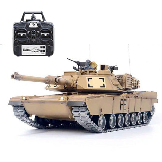 Heng Long 3918 US Abrams M1A2 RC Tank Upgraded Metal 2.4G 1/16 RC Tank Toys