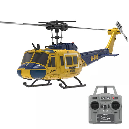 RCERA C032 UH-1 Huey RC Helicopter 6CH 1/48 6-axis Gyro Barometer Altitude Determination Optical Flow Positioning TOF Laser Radar Aerobatic Helicopter