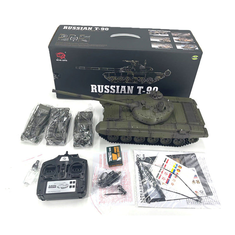 Heng Long 3938 T90 Custom Made ArmyGreen RC Tank 1/16 Russia Main Battle Tank toys
