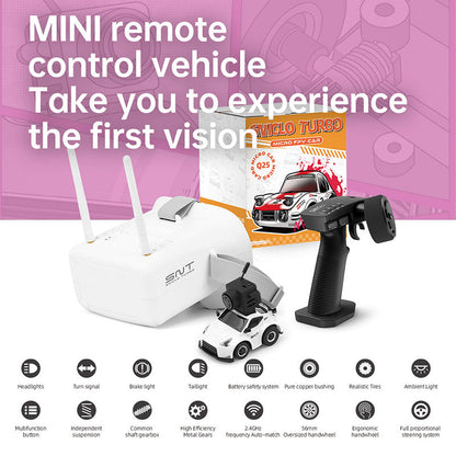 SNICLO SNT 1:100 Q25-370Z FPV RC Car with Goggles Micro Desk Race RC Car Best Toy Gift