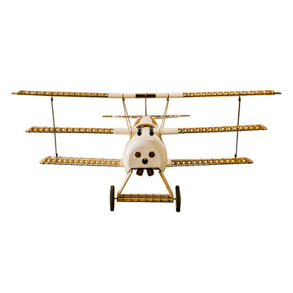 DWHobby Classic Fokker DR1 Balsa wood Plane ARF Large Electric or Gas Power Fixed Wing Balsa Plane Kits 1500mm Wingspan