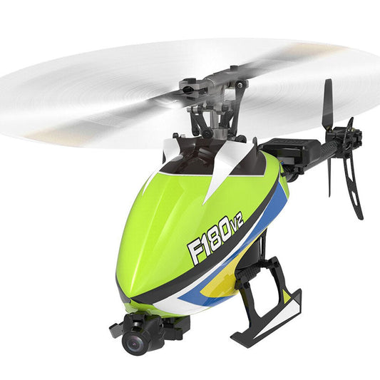 YXZNRC F180 V2 6CH 6-Axis Gyro GPS Optical Flow Localization 5.8G FPV Camera Dual Brushless Direct Drive Motor Flybarless RC Helicopter