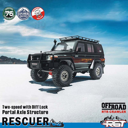 RGT EX86190 LC76 Rescuer 4WD RC Car Off-Road Climbing Truck 1/10 Rock Crawler Car Toys