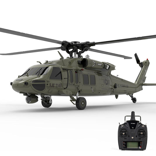 YXZNRC F09 RC Helicopter UH60 Black Hawk 1:47 Scale 6-Axis Gyroscope 6CH Brushless 6G/3D Aerobatic Professional Helicopter Toy Gift