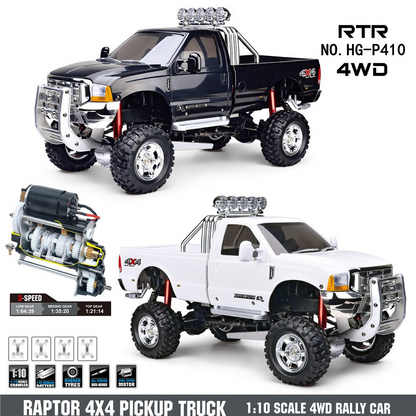 HG P410 4WD RC Car Pickup 1/10 2.4G Truck Climbing off-road Vehicle Ford F350 Toys Gifts