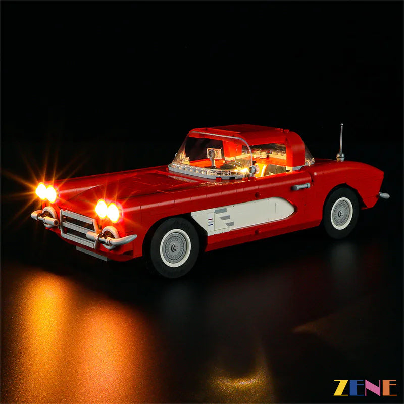 Kit de luces para LEGO Chevrolet Corvette 1961 n.° 10321 (versión 2)
