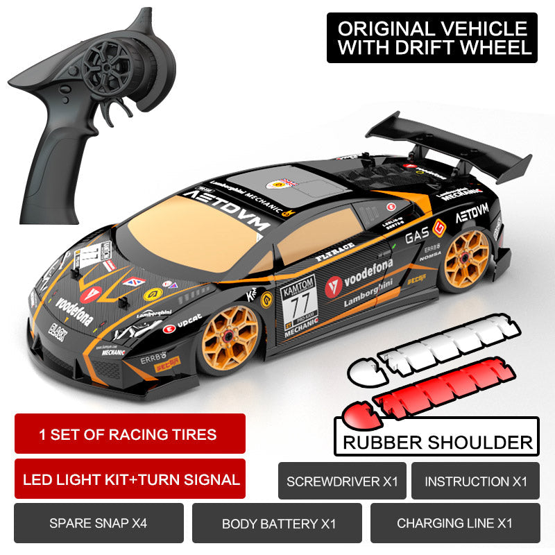 KAMTOM KM18193 RC Drift Car 1:18 4WD Full-Scale Professional Drift Model Car High Speed Racing Car With Light
