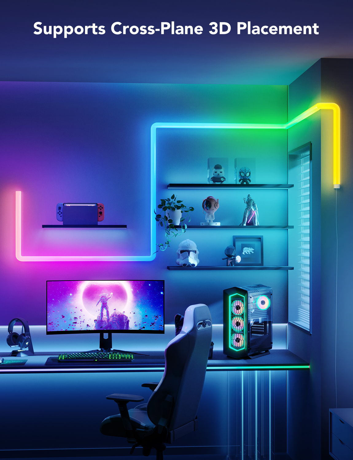 Govee Glide RGBIC 3D Wall Light