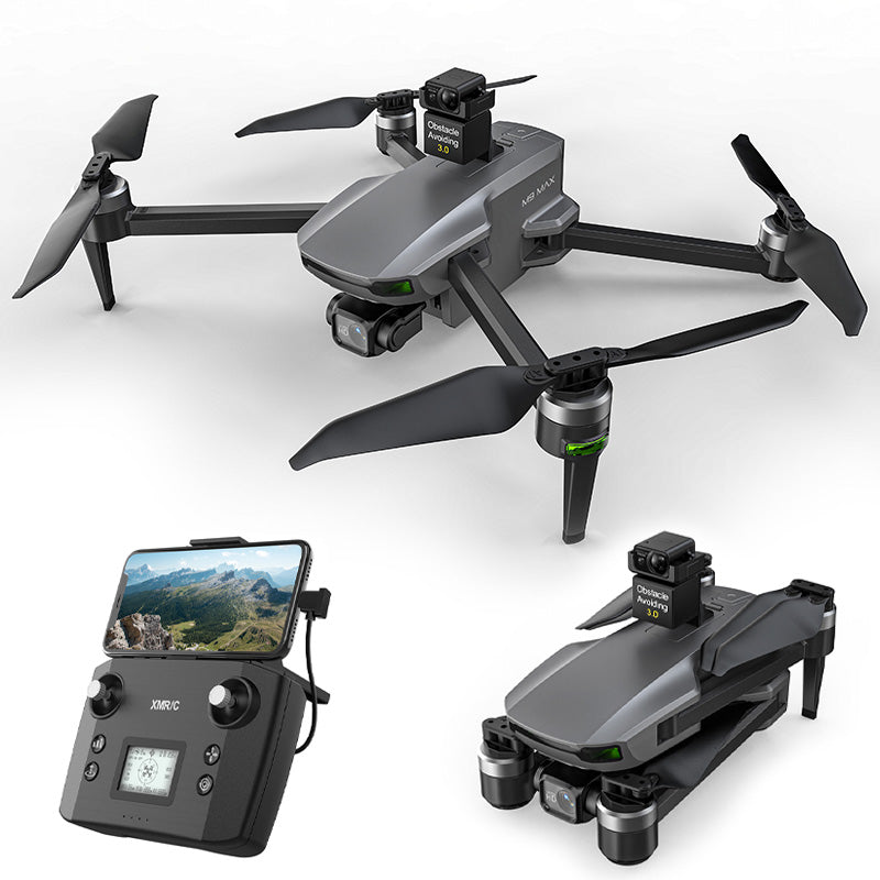 XMR/C M9 MAX 3-axis Gimbal 4K Drone Brushless GPS 5G Obstacle Avoidance Quadcopter Optional Screen Remote Control