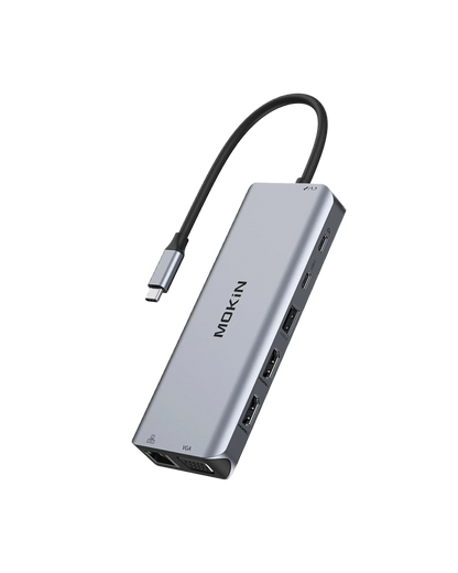 MOKiN 14‑in‑1 USB‑C Docking Station with Dual Monitor