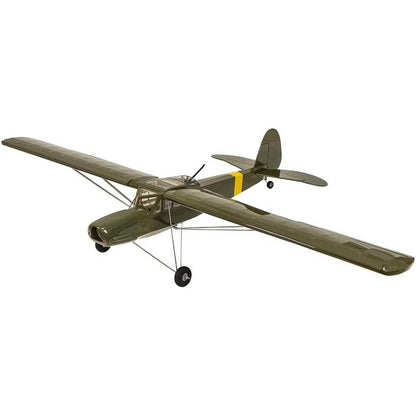 DWHobby Balsa wood Plane Army Green Fi156 Fieseler Storch Large Electric or Gas Power Fixed Wing Balsa Plane 1600mm Wingspan With Accessories